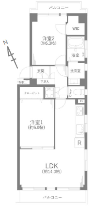 ルラール駒込の間取り