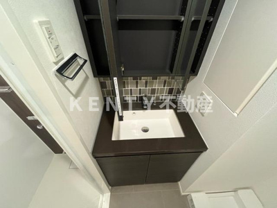 【洗面所】 | ザ・パークハビオ蒲田 | スペースが確保できる洗面所です