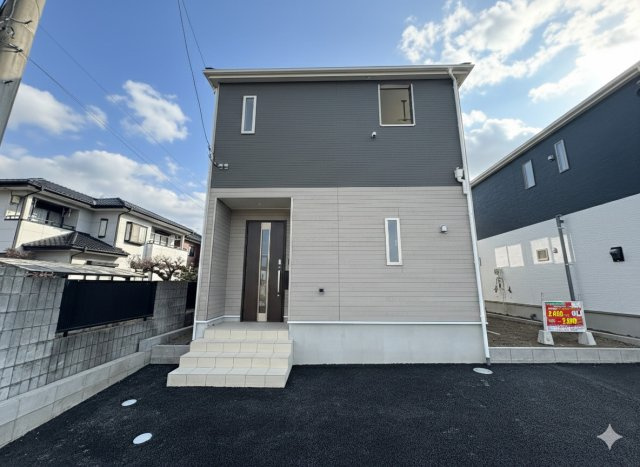 【Cradle garden】真岡市台町 第8の外観|〇2号棟【4LDK】
水回り集中家事動線で家事ラクプラン♪2階全居室６帖以上のゆとりの間取り♪ご家族皆様がゆとりをもって暮らせるお家です☆
※2026年1月撮影