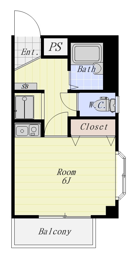 キャッスル I（アイ）301号室の間取り