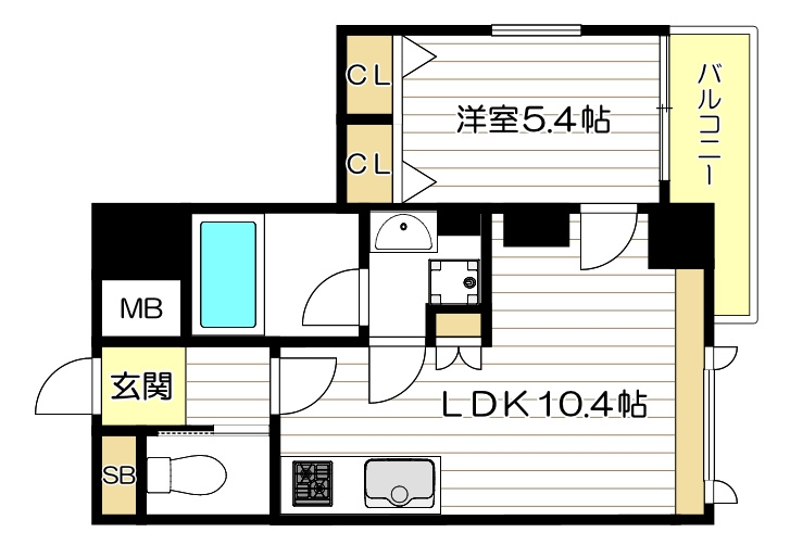 プレジオ難波ASIANの間取り