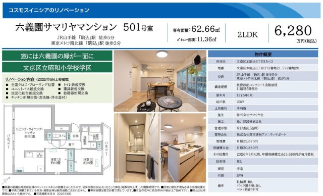 六義園サマリヤマンションの間取り