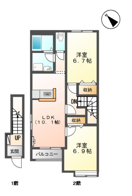 アース・カラーの間取り