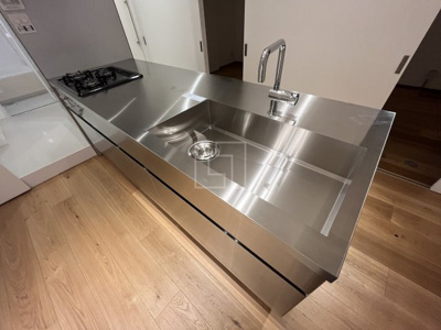 【キッチン】 | 四ツ橋セントラルハイツ | 四ツ橋セントラルハイツ　3口ガスシステムキッチン