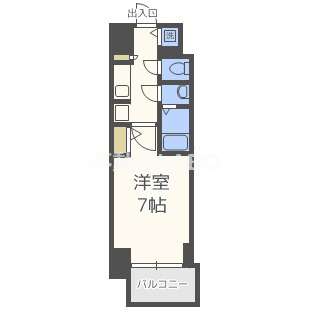 S-RESIDENCE難波Brillerの間取り