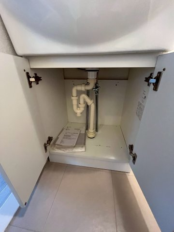 第2宝旭ハイツの洗面所|広い洗面スペース