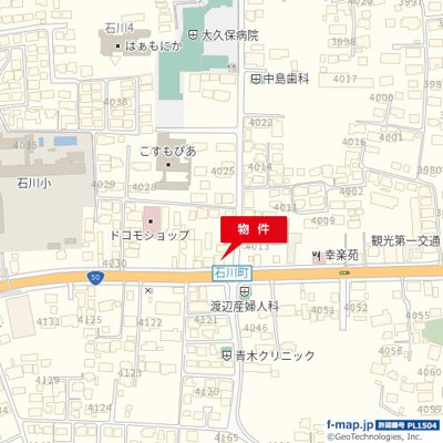 【地図】 | 石川四丁目Ｉテナント