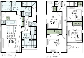 【間取り】 | さいたま市岩槻区岩槻　新築戸建