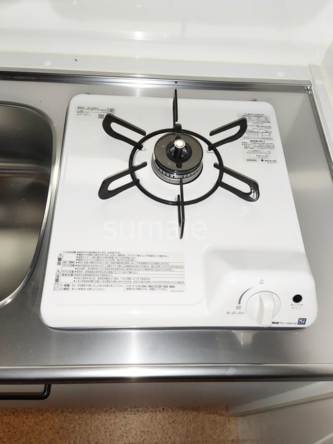 ゆかりハイツのキッチン|コンロです。