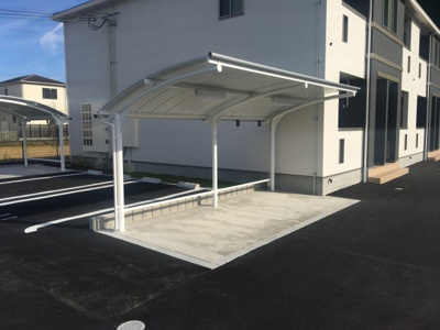 【その他共用部分】 | Casa美輪Ⅱ | 屋根付き駐輪場が２ヶ所あります