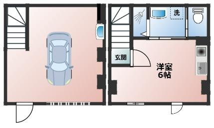 西宮市今津山中町の賃貸マンションの間取り