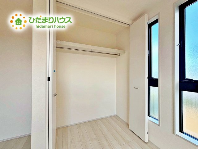 【収納】 | 那珂市瓜連4期　新築戸建　 | クローゼットタイプの収納は荷物がどこにあるかすぐに見つかります！