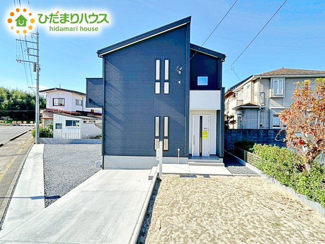 【外観】 | 那珂市瓜連4期　新築戸建　 | 南向きで日当たり良好(^^♪
