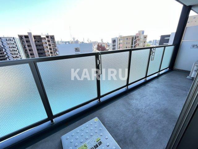 レジディア玉造のバルコニー|陽当たり良好なバルコニーです