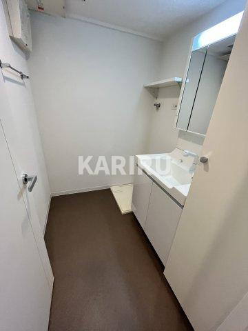 レジディア玉造の洗面所|忙しい朝には欠かせない洗面所です