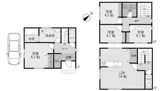 箕面市半町２丁目　新築戸建の画像