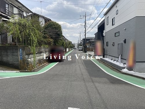 【前面道路含む現地写真】 | 【仲介手数料０円】海老名市国分寺台5丁目　新築一戸建て | 海老名市国分寺台5丁目　新築一戸建て