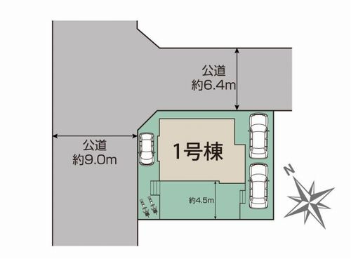 【区画図】 | 【仲介手数料０円】海老名市国分寺台5丁目　新築一戸建て | 海老名市国分寺台5丁目　新築一戸建て