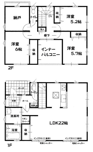 【間取り】 | 加須市礼羽　中古一戸建