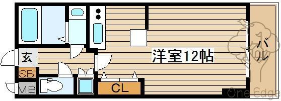 カスタリア新梅田の間取り
