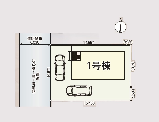 【区画図】 | 吉見町東野第２１　全１棟 | 全１棟