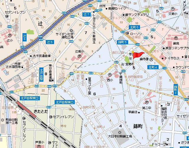 グランドゥール（錦町5丁目）の地図
