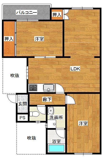 Oak hills　10の間取り
