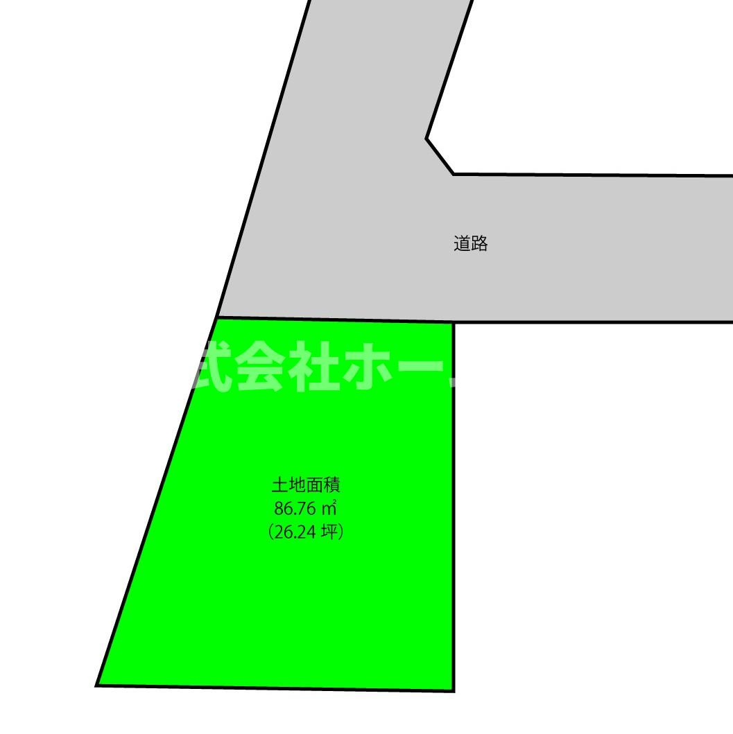 あきる野市二宮　土地の土地図