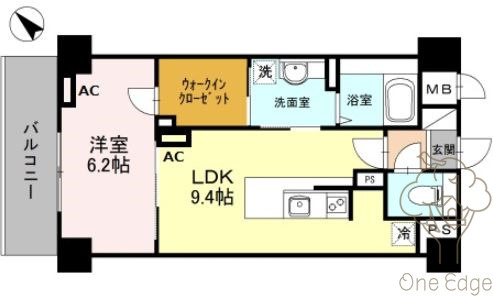 EL-Sia Umekita  エルシアウメキタの間取り