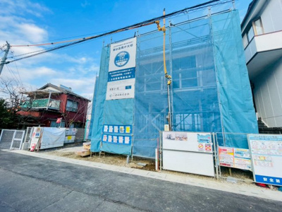 【前面道路含む現地写真】 | 越谷市新川町1丁目新築戸建て