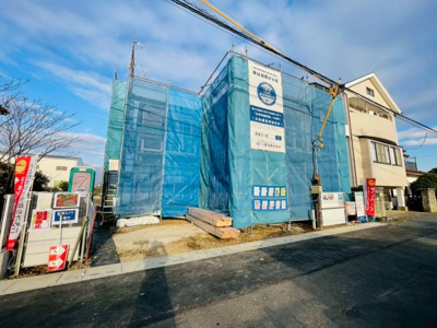 【前面道路含む現地写真】 | 越谷市新川町1丁目新築戸建て