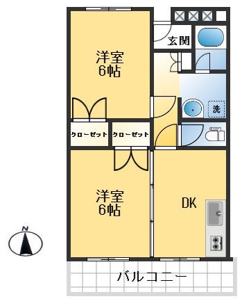 成晃マンションの間取り