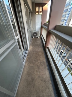 成晃マンションのバルコニー|落ち着いた時間を過ごせるバルコニーです