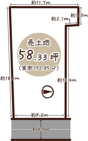 森本町下森本　建築条件無土地