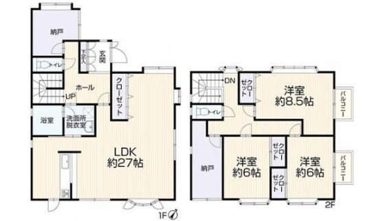 東広島市高屋高美が丘４丁目　中古一戸建ての間取り
