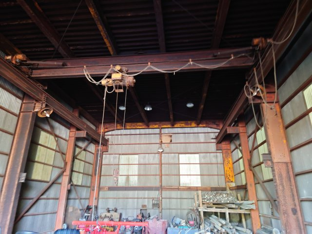 【内装】 | 久礼野倉庫 | クレーン付きの倉庫になります。作業場としても使えます。
