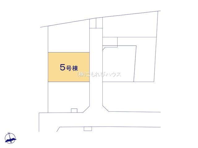 上尾市瓦葺　2期　新築一戸建て　ブルーミングガーデン　05の区画図|5号棟