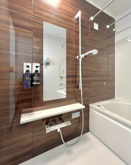 【中古マンション】オーベル川越・南大塚の浴室|綺麗なお風呂でリラックスタイムを過ごしましょう♪