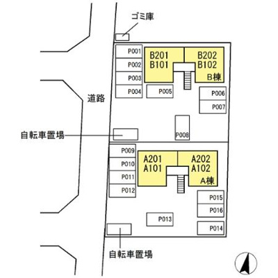 【区画図】 | 藤ノ木ハイツ A棟