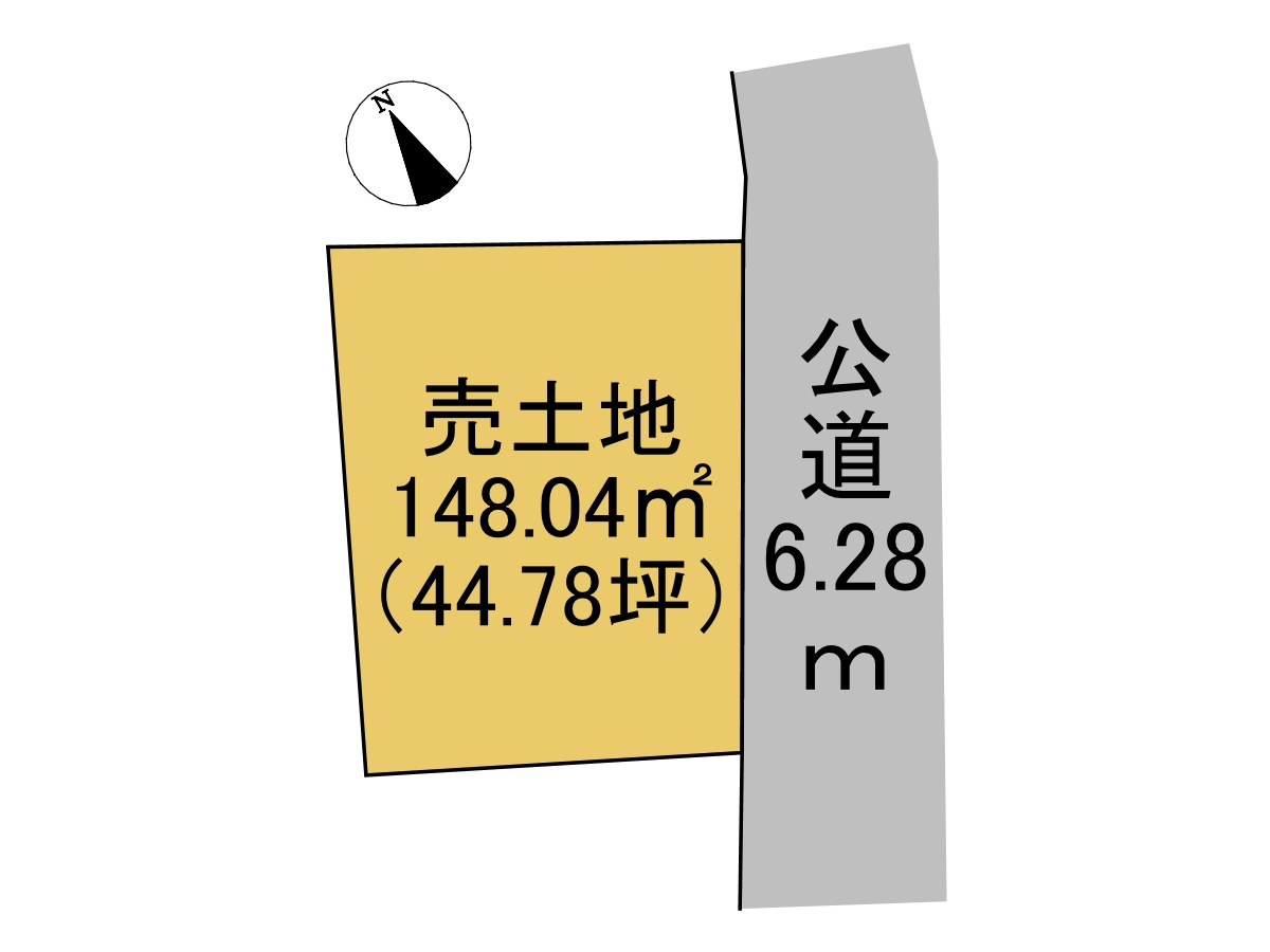 売土地　各務原市那加浜見町2丁目　44.78坪