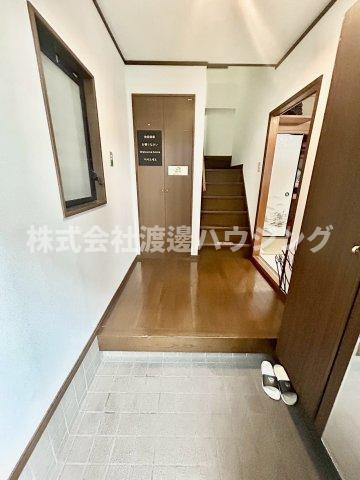 西成区岸里一戸建の玄関