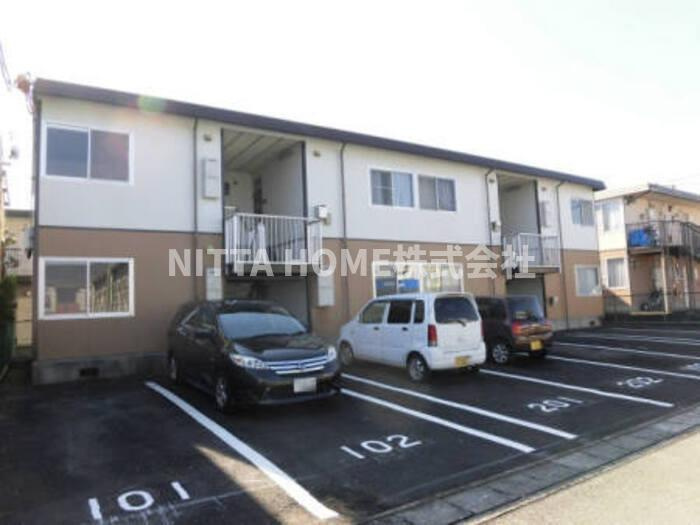 コーポ公手の外観|リノベ済み◎駐車場２台停めることができます☆彡