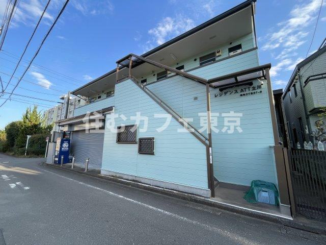 レジデンスATT立川の外観|さわやかな色合いの外観です