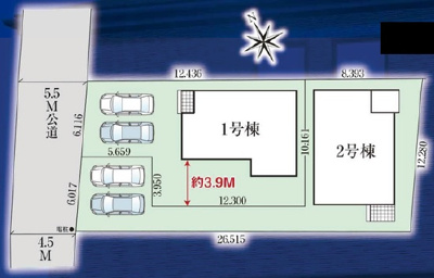 【区画図】 | うるま市石川4期（全2棟）ラスト2号棟 | 2号棟　