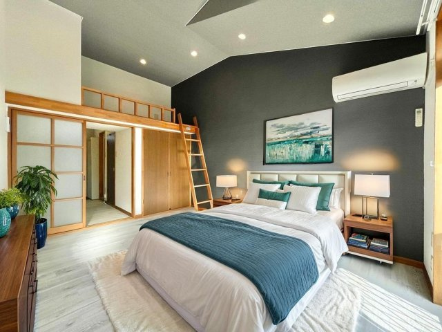 パールハイツの洋室|※内装画像はCG加工しており家具・家電・小物は付帯しません