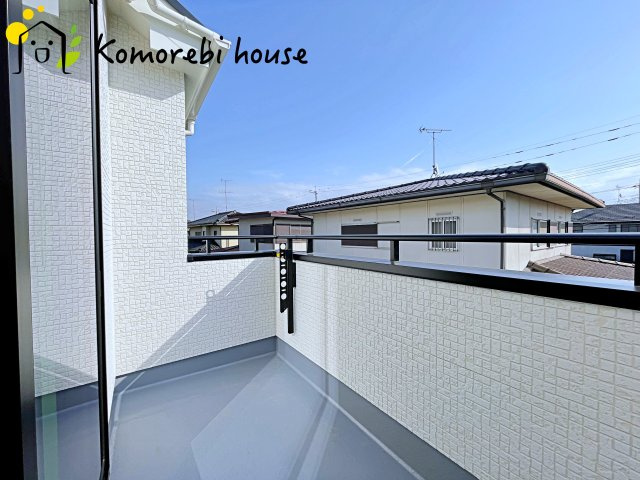 蓮田市椿山　第1期　新築一戸建て　ハートフルタウン　Aのバルコニー|26.1.19撮影済み