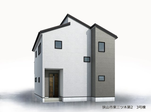 新築一戸建 狭山市東三ツ木・全3棟の完成予想図|外観の完成予想図です