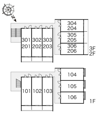 【区画図】 | レオパレスＳＡＫＵ