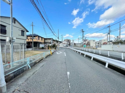 【前面道路含む現地写真】 | 西宮市　能登町　建築条件無土地