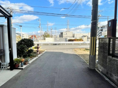 【前面道路含む現地写真】 | 西宮市　能登町　建築条件無土地